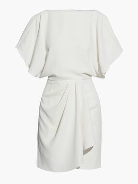 IRO White Draped Mini Dress 36 2 4